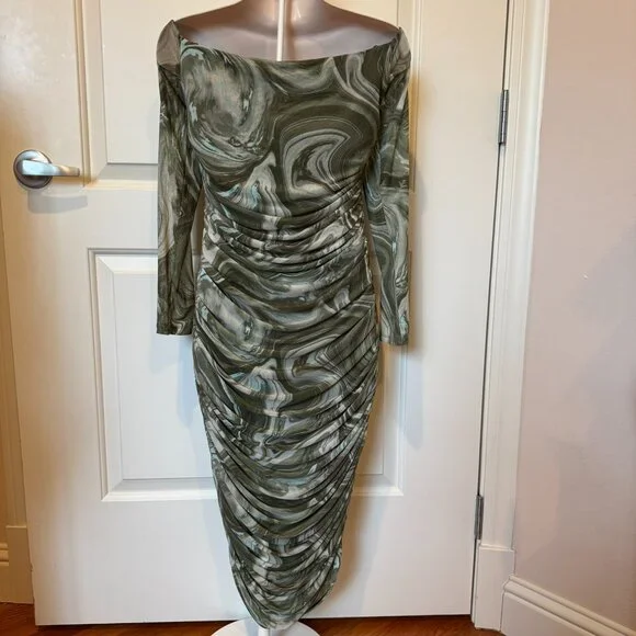 NWT AFRM Los Angeles Sienna Mesh Dress, sz XL - Picture 6 of 8
